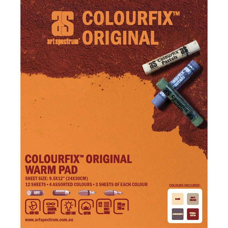Chocolate Colourfix  Original 12 Sheet Pad 24 X 30cm - Warm Pads