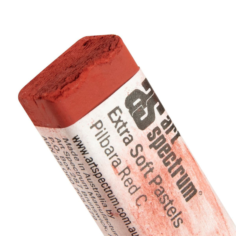 Pink Art Spectrum  Extra Soft Square Pastel Pilbara Red C 555C Pastels & Charcoal