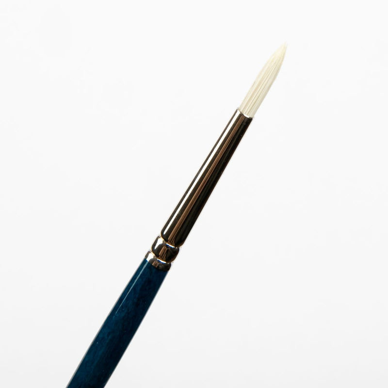 White Smoke Art Spectrum Series 950 Stiff Synthetic Brush Round Size - 2 Paint Brushes