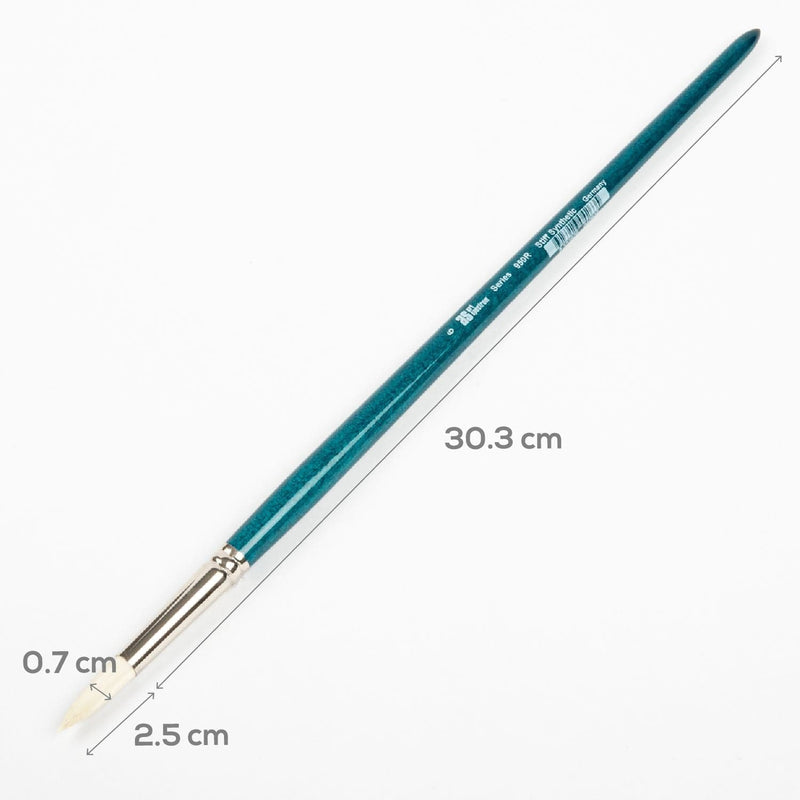 Snow Art Spectrum Series 950 Stiff Synthetic Brush Round Size - 6 Paint Brushes
