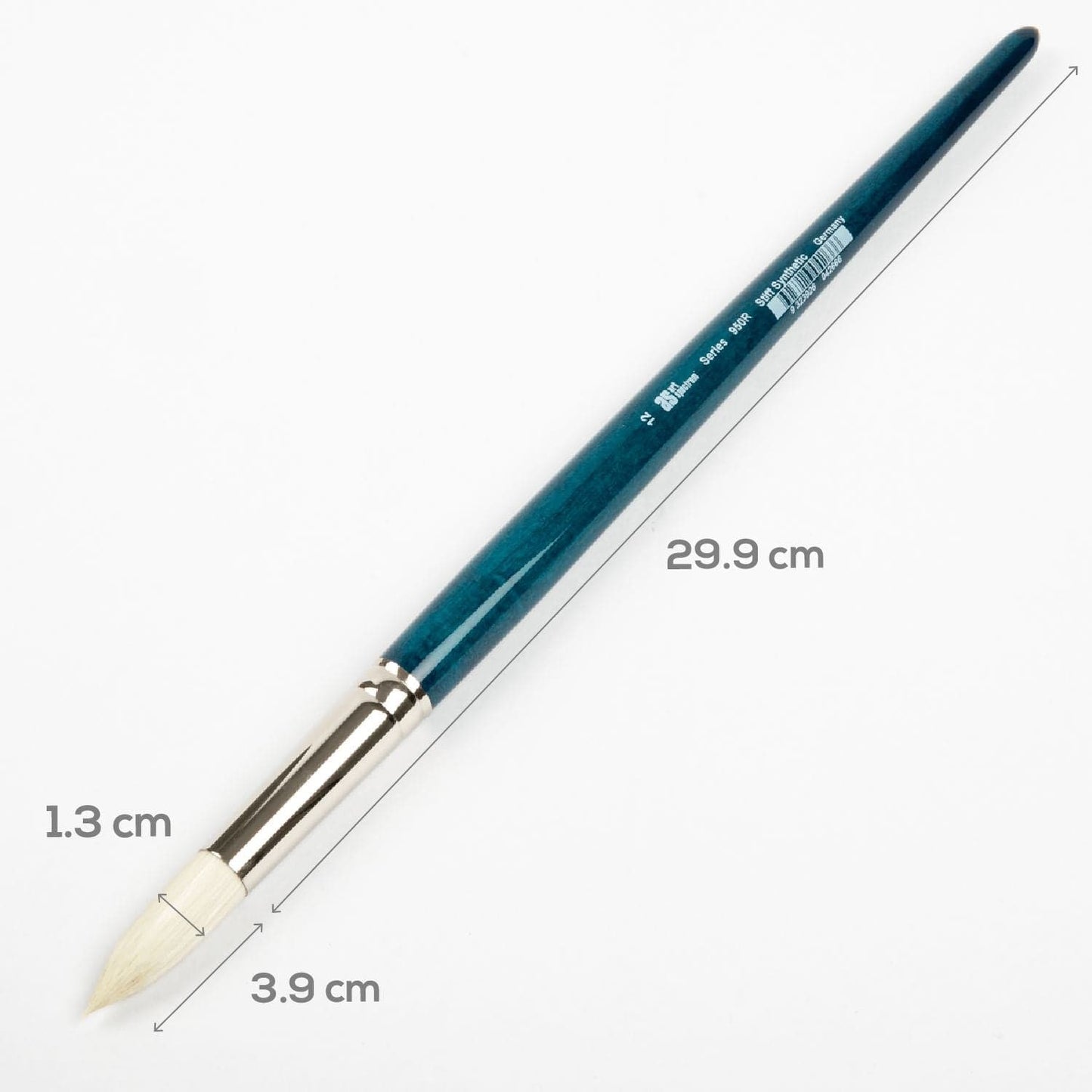 White Smoke Art Spectrum Series 950 Stiff Synthetic Brush Round Size - 12 Paint Brushes