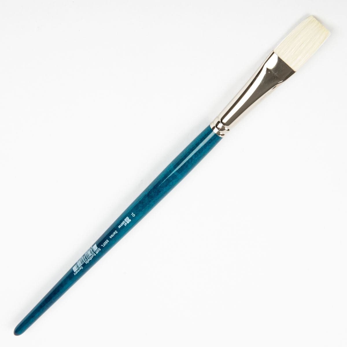White Smoke Art Spectrum Series 950 Stiff Synthetic Brush Flat Size - 10 Paint Brushes