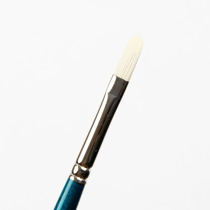 White Smoke Art Spectrum Series 950 Stiff Synthetic Brush Filbert Size - 3 Paint Brushes