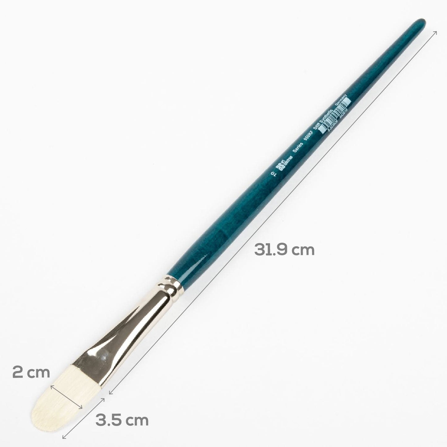 Snow Art Spectrum Series 950 Stiff Synthetic Brush Filbert Size - 10 Paint Brushes