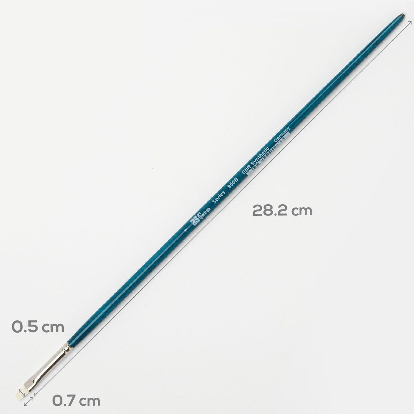 White Smoke Art Spectrum Series 950 Stiff Synthetic Brush Bright Size - 1 Paint Brushes