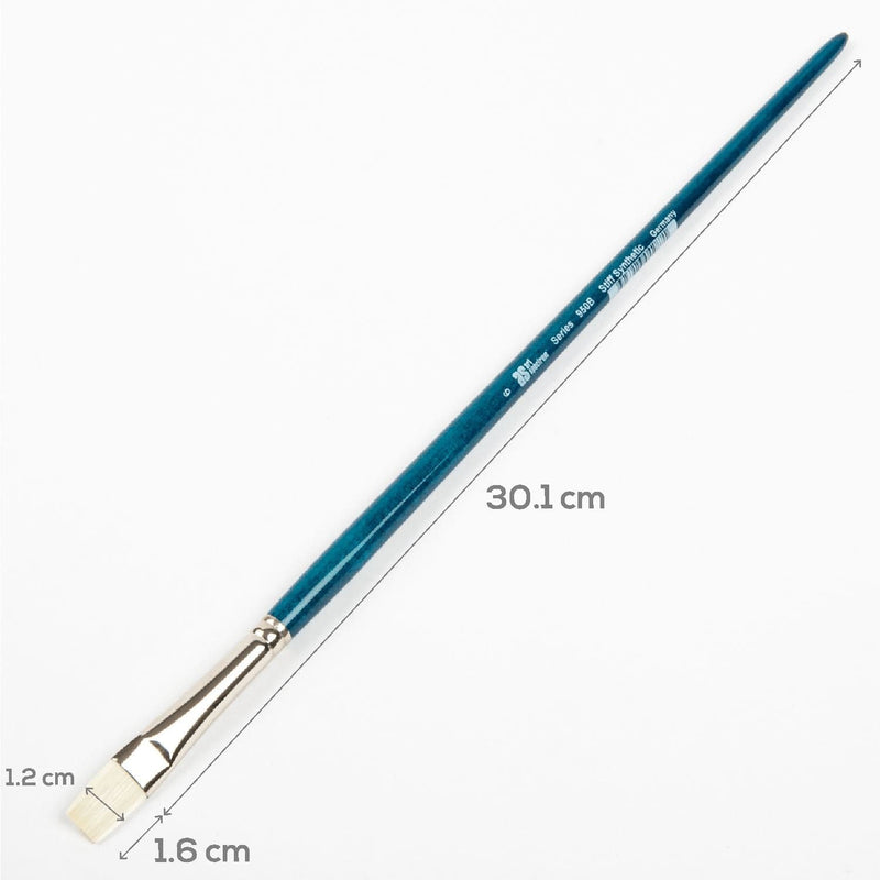 Snow Art Spectrum Series 950 Stiff Synthetic Brush Bright Size - 6 Paint Brushes