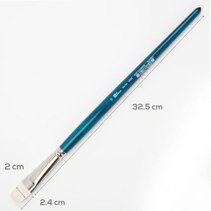 White Smoke Art Spectrum Series 950 Stiff Synthetic Brush Bright Size - 10 Paint Brushes