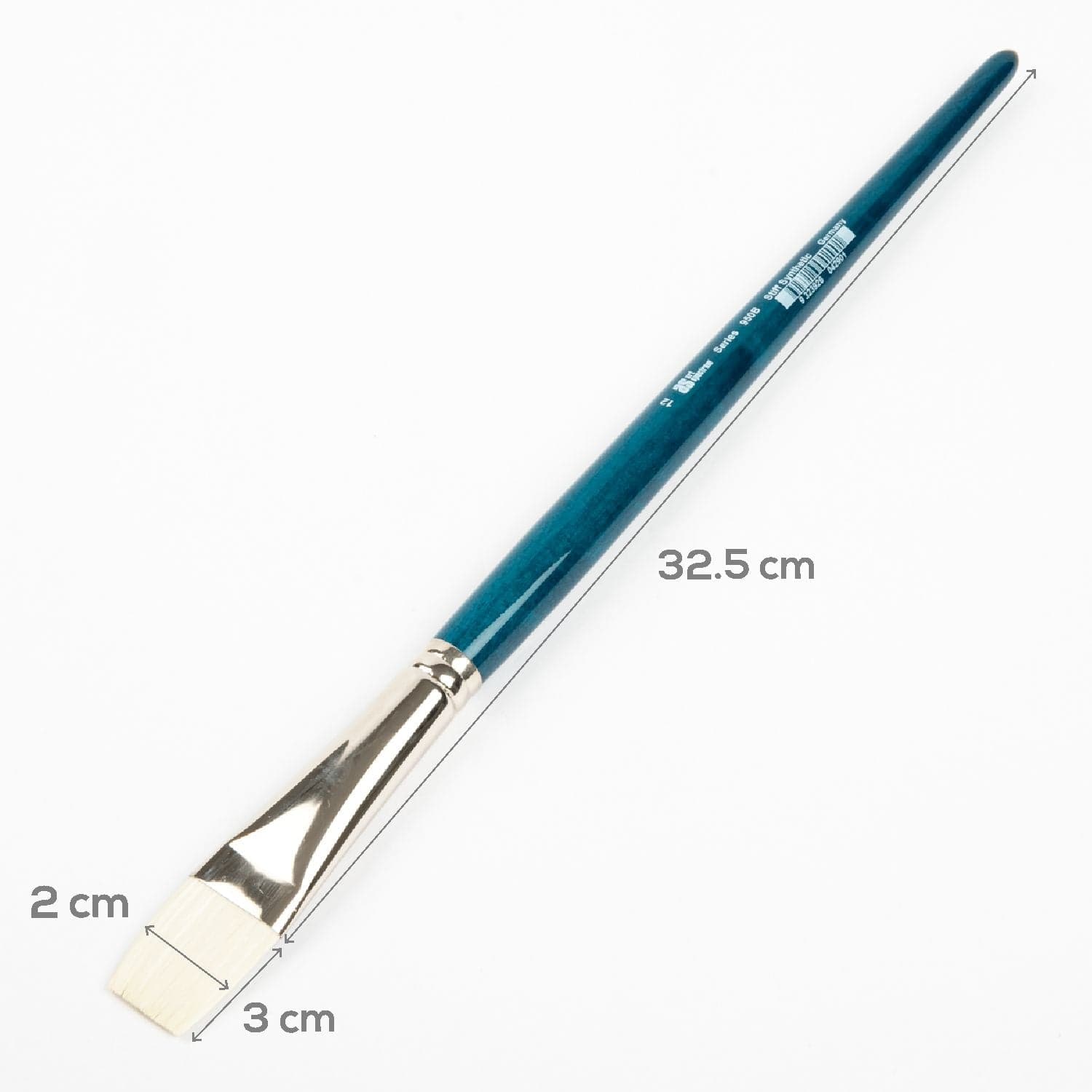White Smoke Art Spectrum Series 950 Stiff Synthetic Brush Bright Size - 12 Paint Brushes