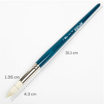 White Smoke Art Spectrum Series 950 Stiff Synthetic Brush Round Size - 14 Paint Brushes