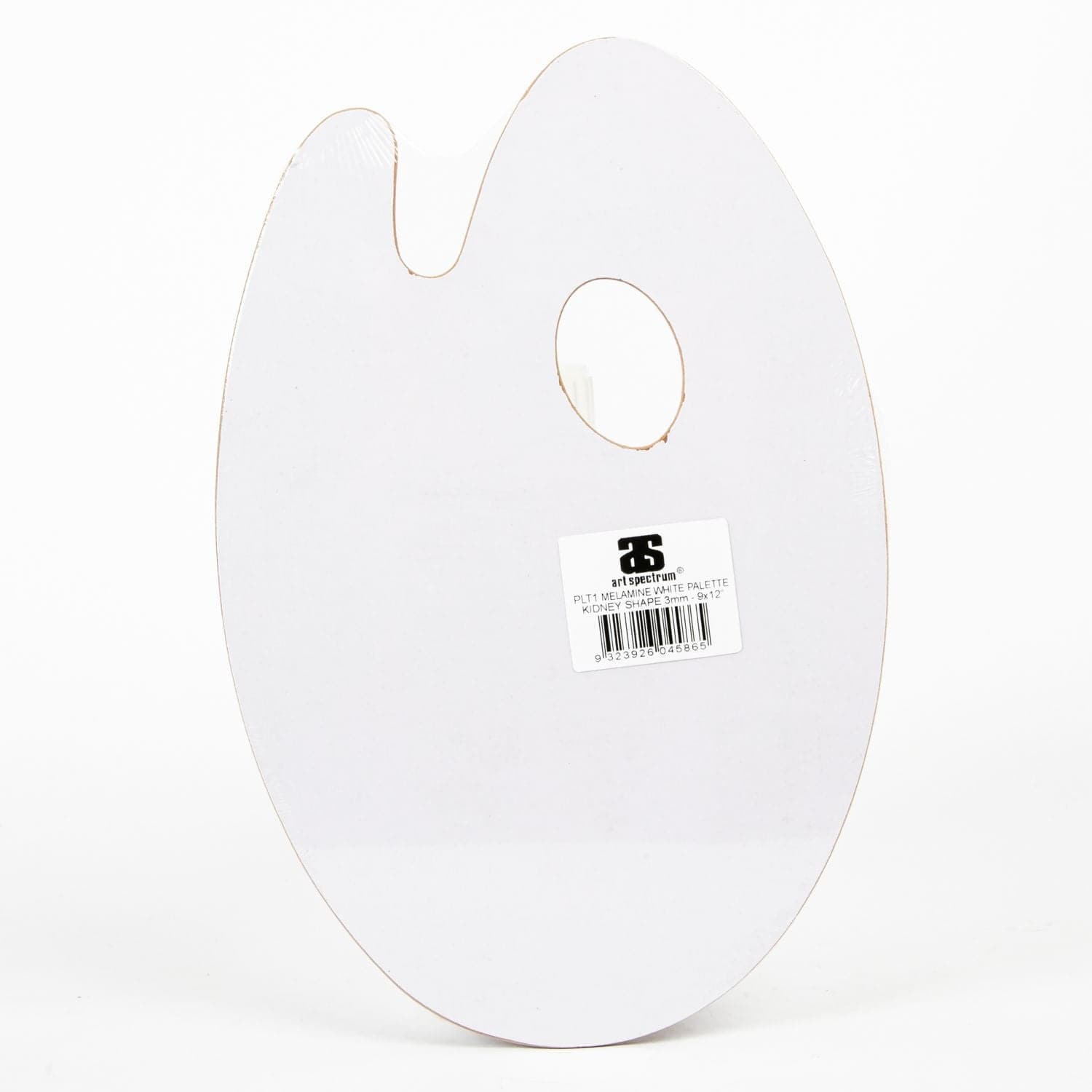 White Smoke Art Spectrum  White Melamine (Kidney Shape) Palette  3Mm - 23X30cm Paint Palettes