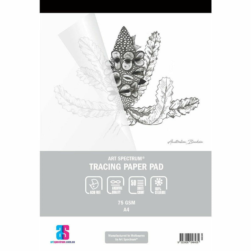 Gray Art Spectrum  Tracing Pad A4 75GSM - 50 Sheets Pads