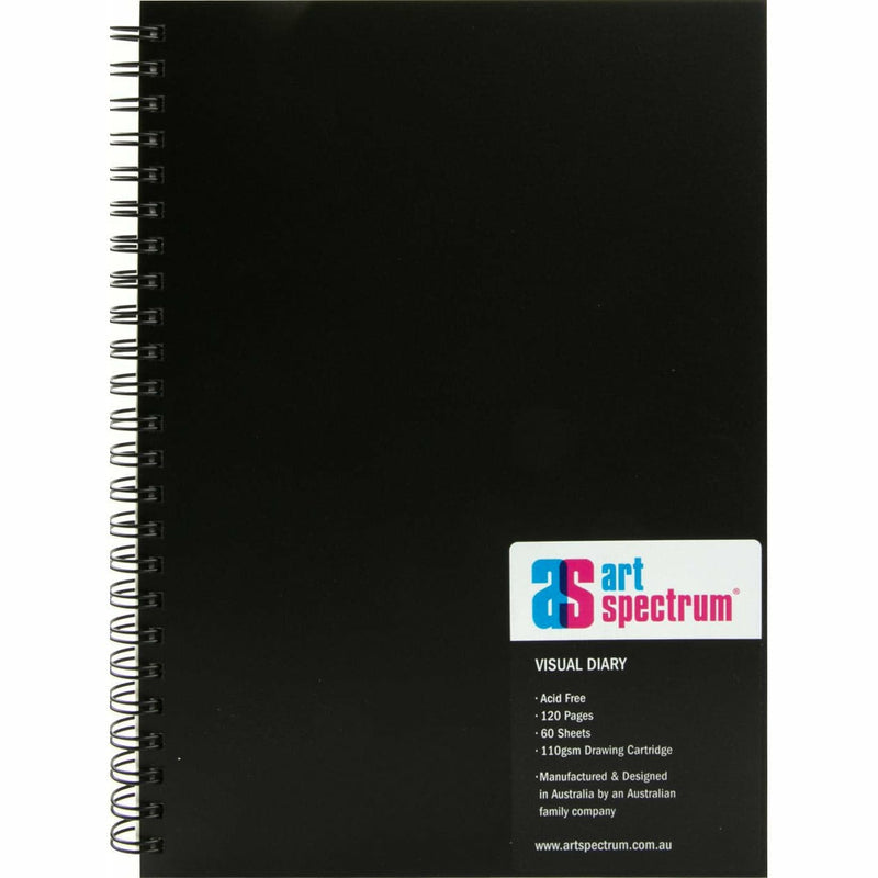 Black Art Spectrum A5 Visual Diary 60 Sheet Pads