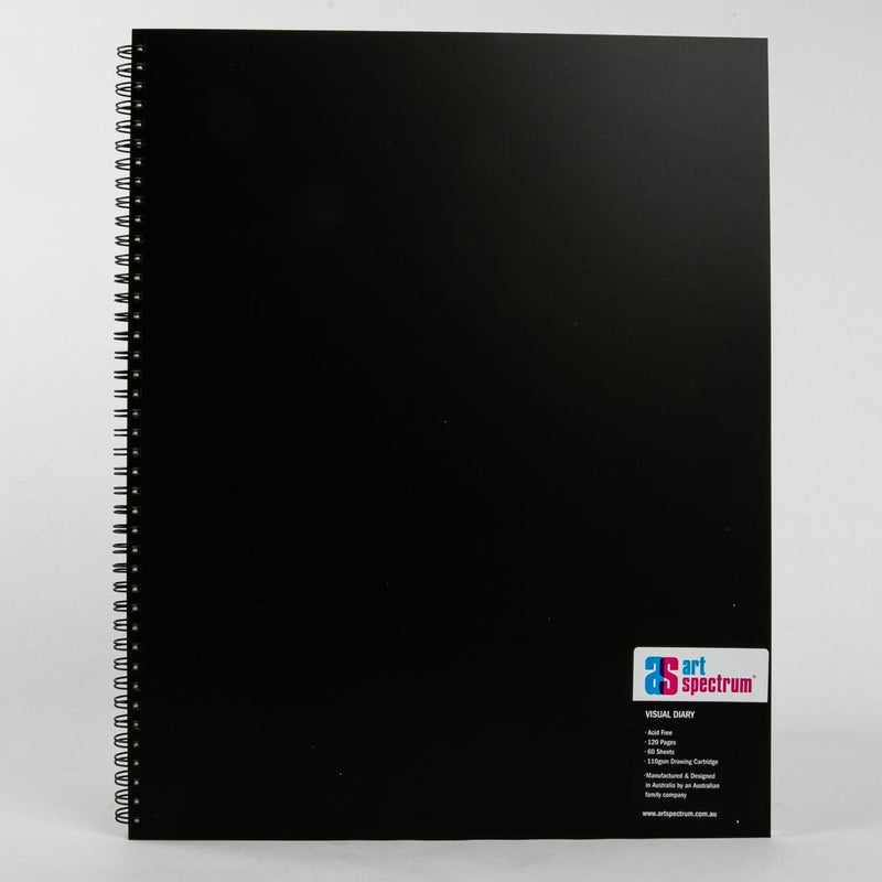 Black Art Spectrum  Visual Diary 60 Sheet Black 11X14" Pads