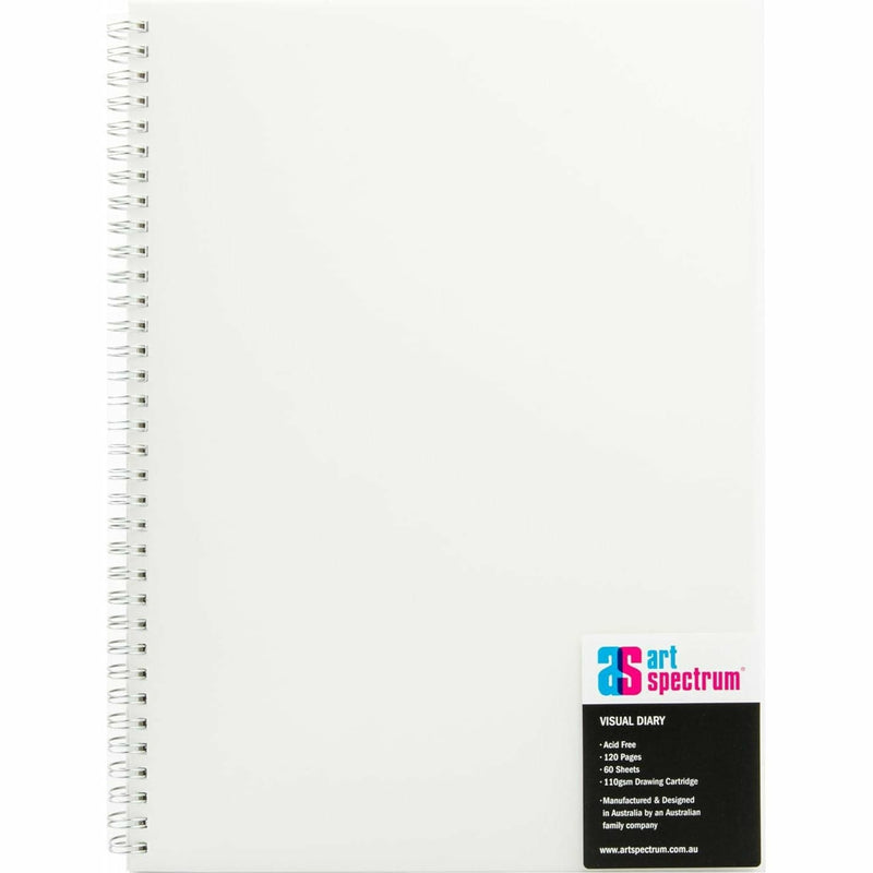 White Smoke Art Spectrum  Visual Diary 60 Sheet Clear A4 Pads