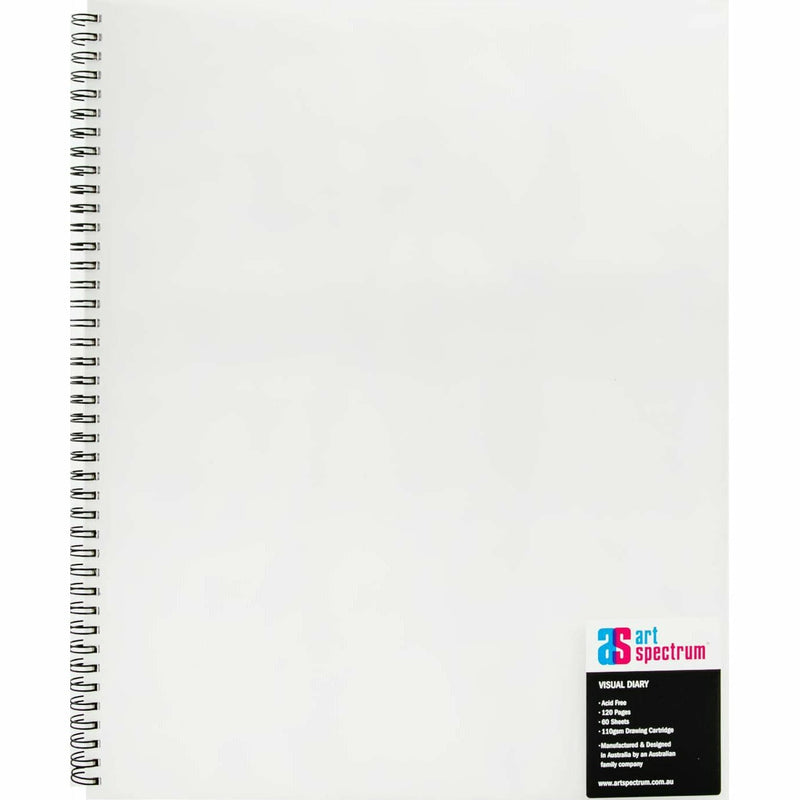 White Smoke Art Spectrum  Visual Diary 60 Sheet Clear 11X14" Pads