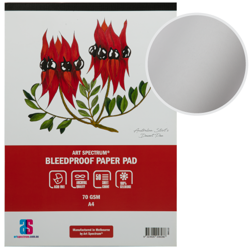 Gray Art Spectrum  Bleed Proof Pad A4 70GSM - 50 Sheets Pads