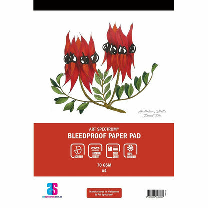 Firebrick Art Spectrum  Bleed Proof Pad A4 70GSM - 50 Sheets Pads