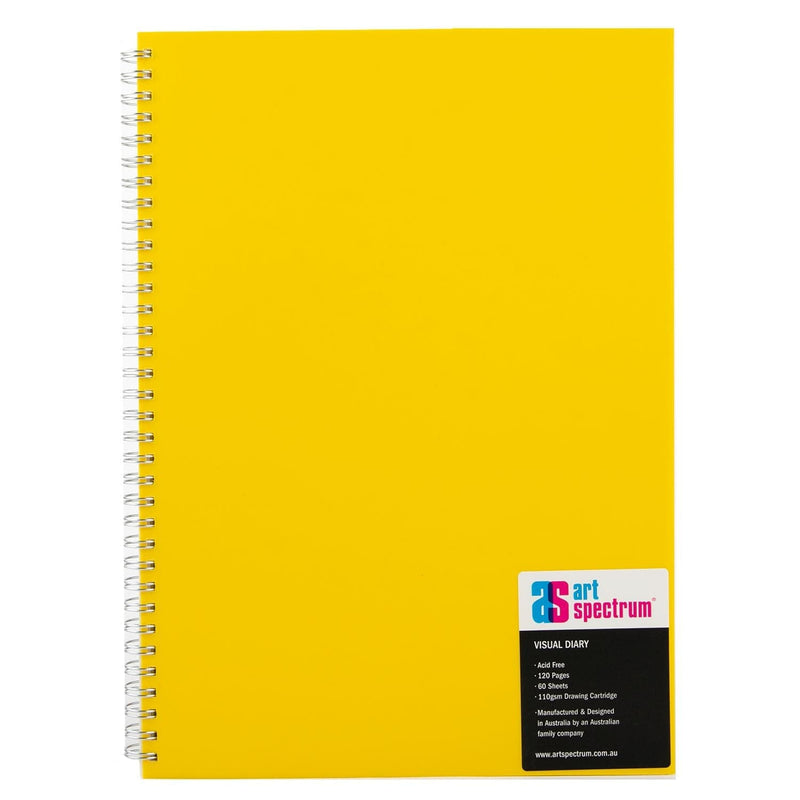 Gold Art Spectrum  Visual Diary 60 Sheet Yellow A4 Pads
