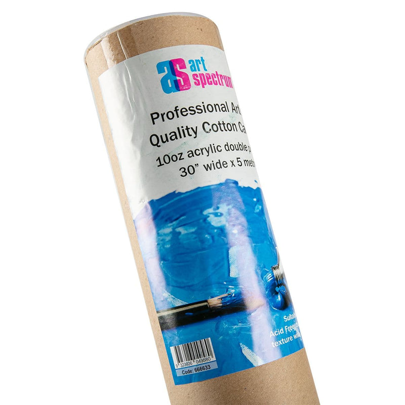 Dark Cyan Art Spectrum Primed Cotton Canvas  Mini ROLL (5mt)    10oz 30" WIDE Canvas and Painting Surfaces