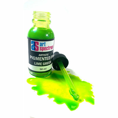 Yellow Art Spectrum  Pigmented Ink 50mL Lemon Yellow Inks