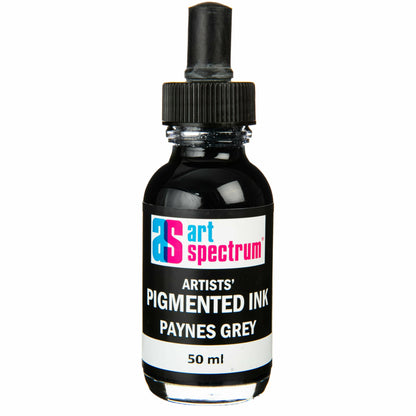 Black Art Spectrum  Pigmented Ink 50mL Paynes Grey Inks
