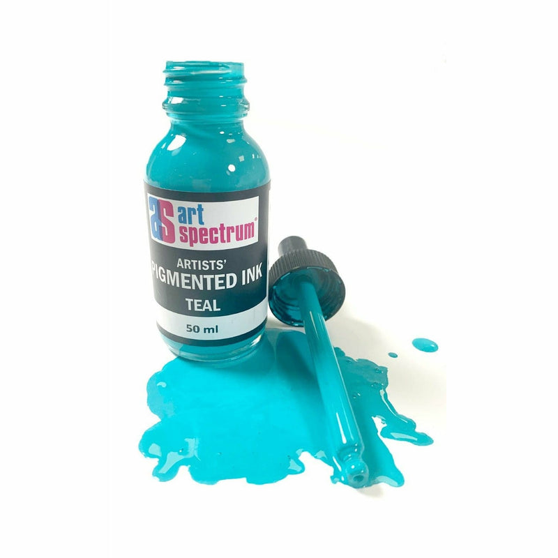Dark Turquoise Art Spectrum  Pigmented Ink 50mL Teal Inks