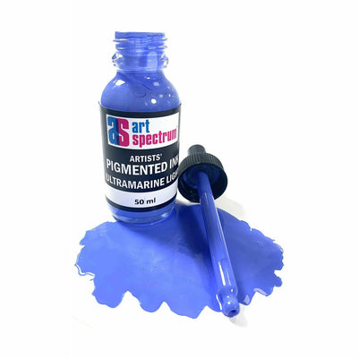 Cornflower Blue Art Spectrum  Pigmented Ink 50mL Ultramarine Light Inks