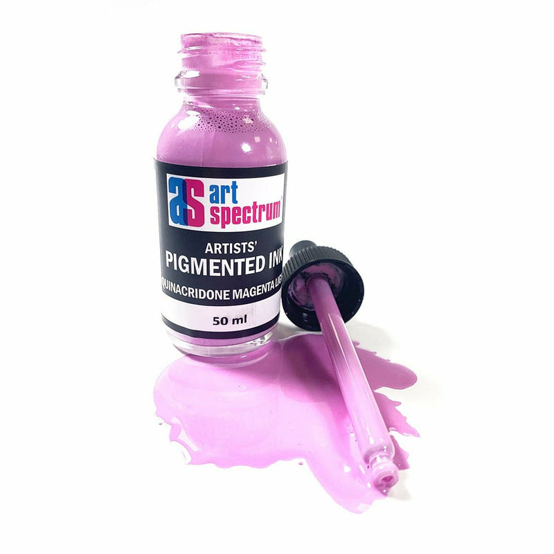 Dim Gray Art Spectrum  Pigmented Ink 50mL Quinacridone Magenta Light Inks