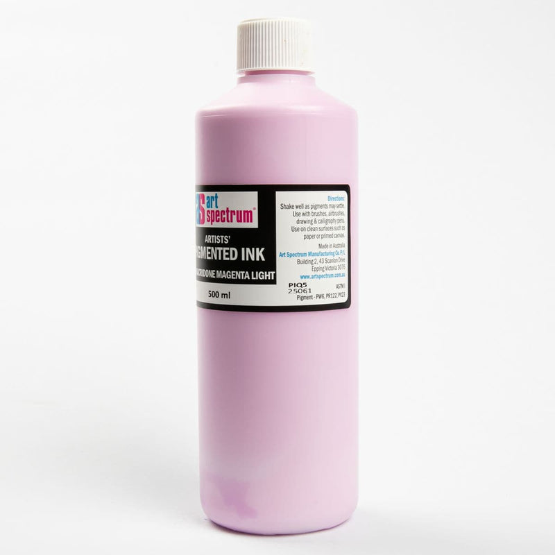 White Smoke Art Spectrum  Pigmented Ink 500mL Quinacridone Magenta Light Inks