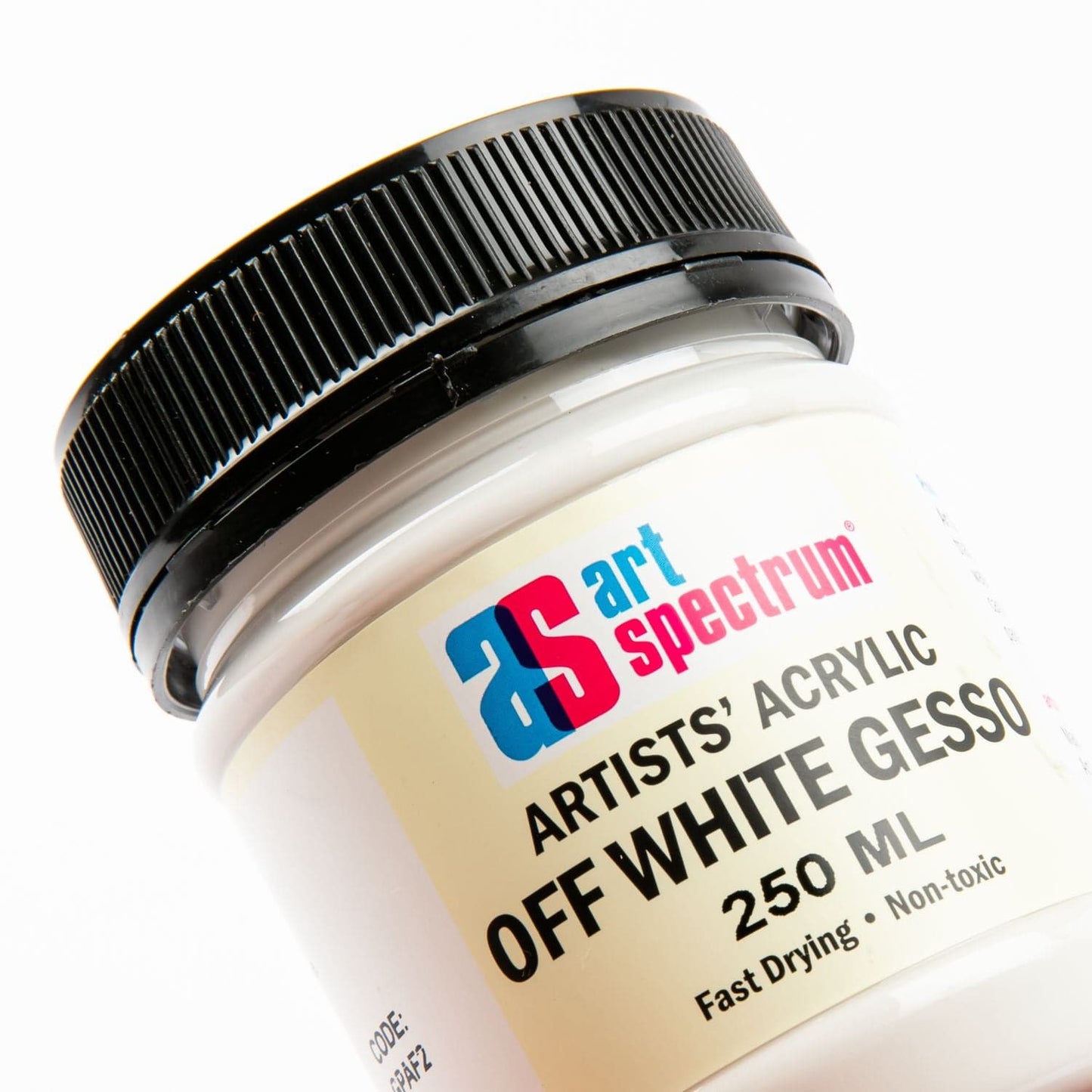 Black Art Spectrum  250mL Artists' Quality Gesso - Off White Acrylic Paints