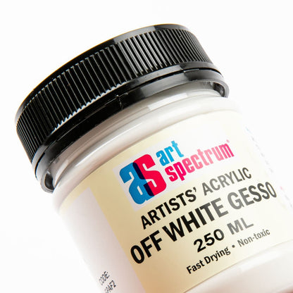 Black Art Spectrum  250mL Artists' Quality Gesso - Off White Acrylic Paints