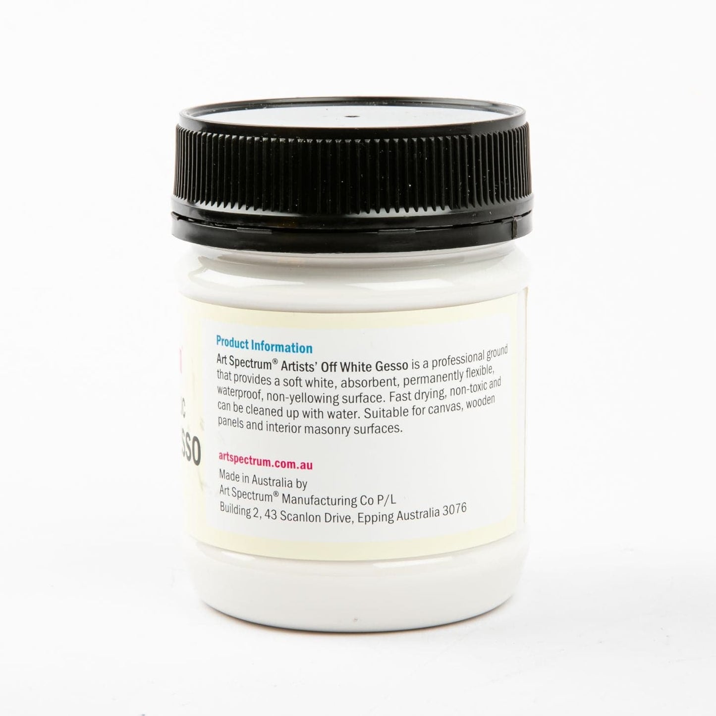 White Smoke Art Spectrum  250mL Artists' Quality Gesso - Off White Acrylic Paints