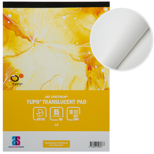 Light Gray Art Spectrum  Yupo  Pad A4 85GSM - 10 Sheets Pads