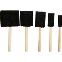 Black Art Spectrum Foam Brush Set Of 10 Paint Brushes