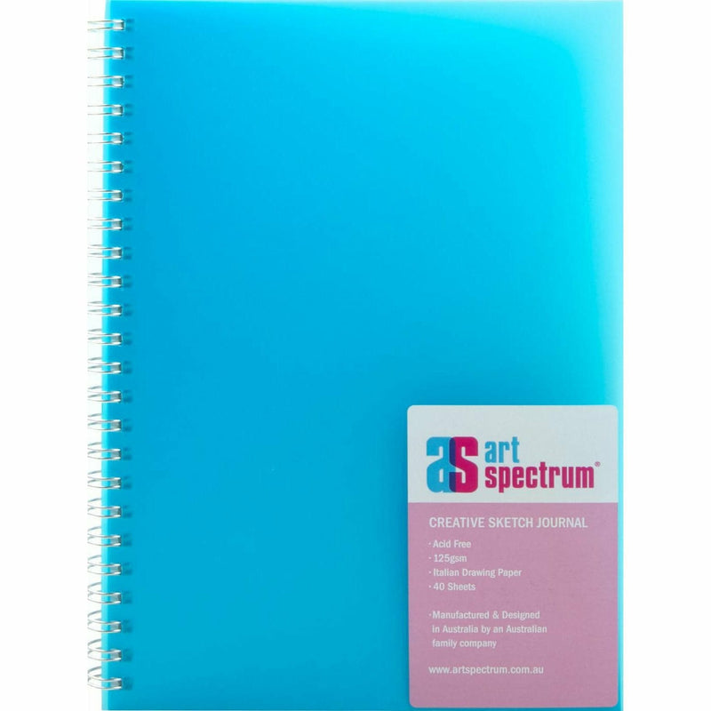 Dark Turquoise Art Spectrum  Creative Sketch Journals 125GSM 40 Sheets - A5 Blue Pads