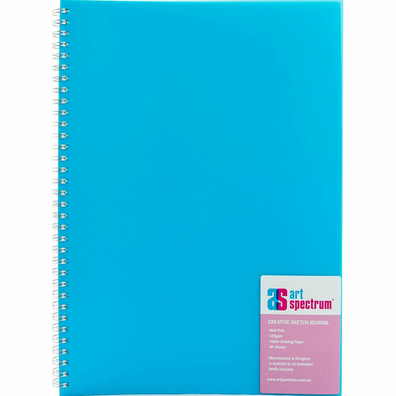 Dark Turquoise Art Spectrum  Creative Sketch Journals 125GSM 40 Sheets - A4 Blue Pads