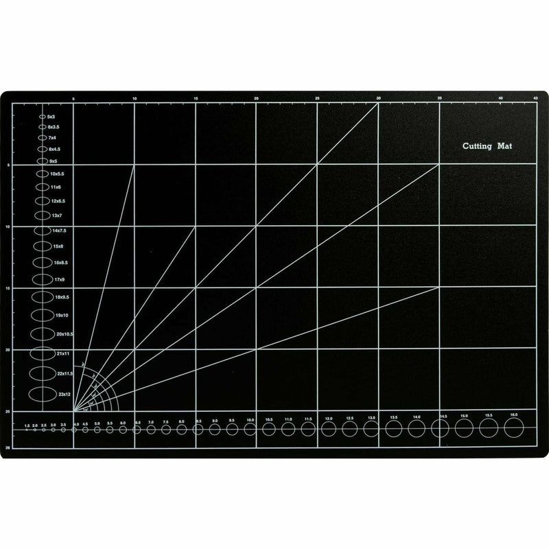 Black Art Spectrum  Cutting Mat Black A3 Quilting and Sewing Tools and Accessories