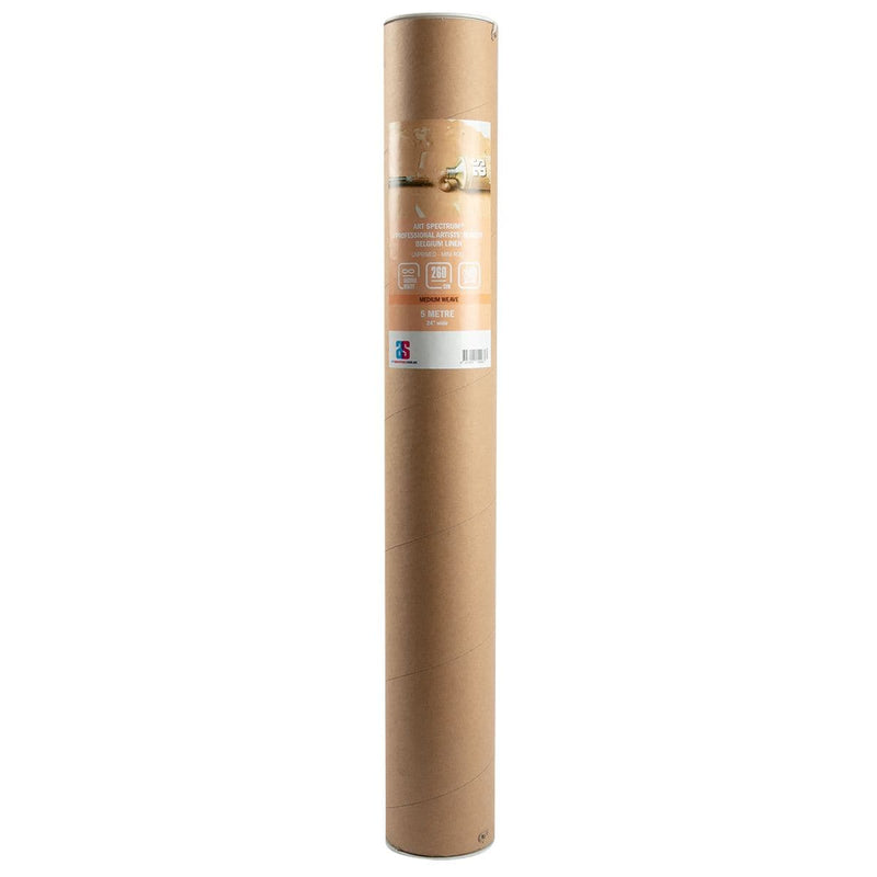 Rosy Brown Art Spectrum Belgium Unprimed Linen - Medium Weave 24" X 5metre Roll Canvas and Painting Surfaces