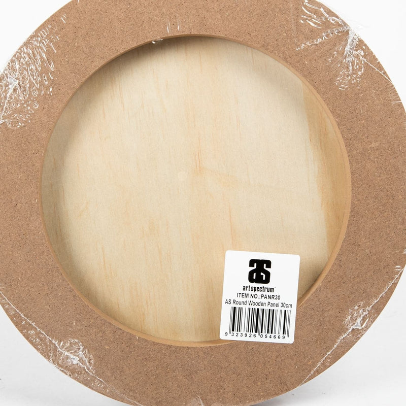 Tan Art Spectrum  Round Wooden Panel 30cm Canvas and Painting Surfaces