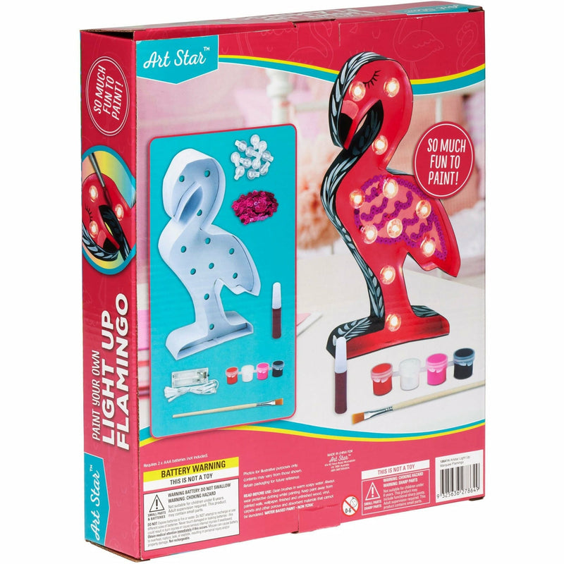Dark Turquoise Art Star Light Up Marquee Flamingo Kids Craft Kits