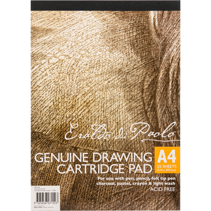 Dark Khaki Eraldo di Paolo A4 Drawing Cartridge Pad 110gsm 25 Sheets Drawing Pads