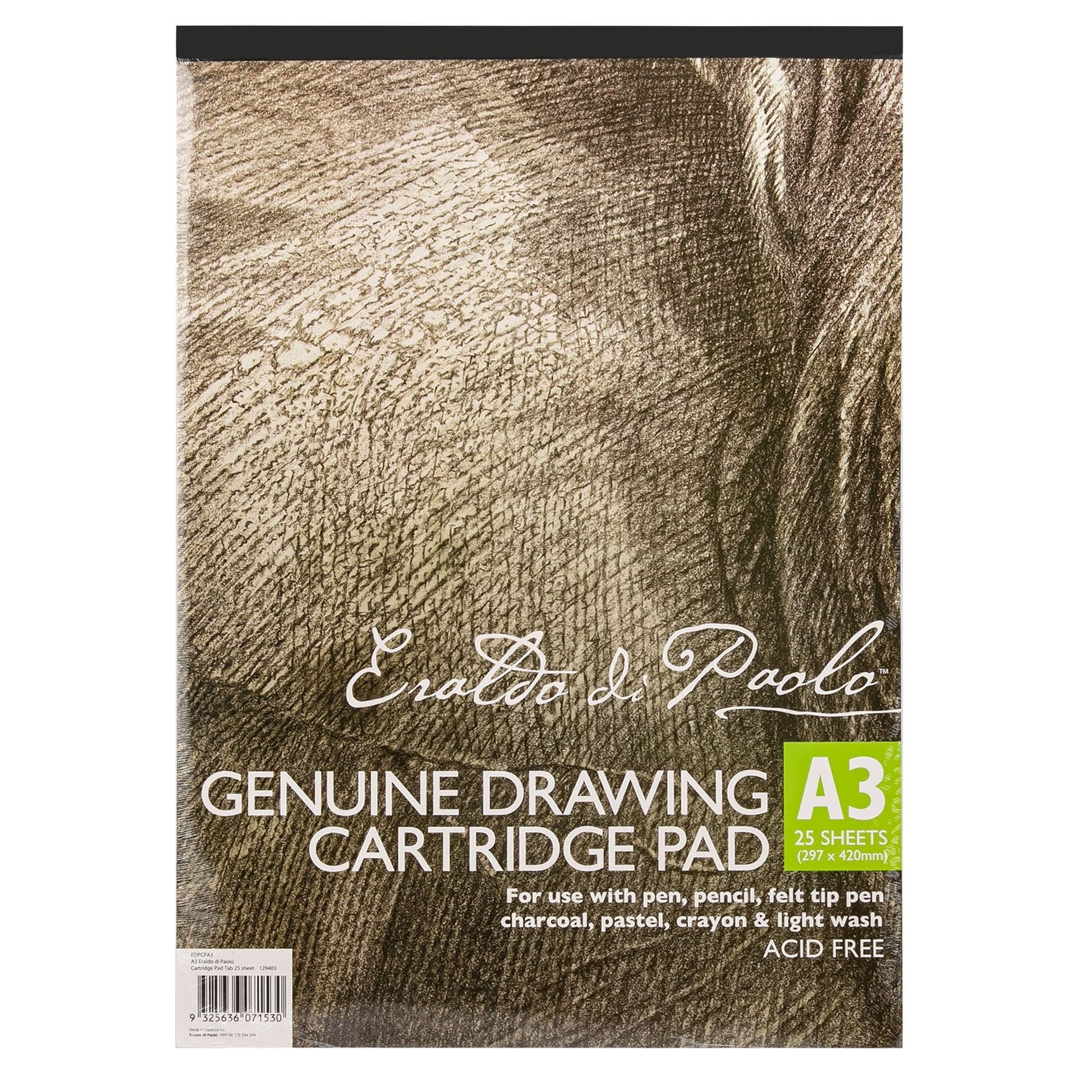 Rosy Brown Eraldo di Paolo Drawing Cartridge Pad A3 25 Sheets Drawing Pads