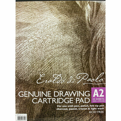 Dark Gray Eraldo di Paolo A2 Tab Cartridge Pad 110gsm 25 Sheets Pads