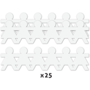 White Smoke Teacher's Choice Girl Paper Chain Cut Outs 25 Pieces Kids Paper Shapes