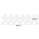 White Smoke Teacher's Choice Boy Paper Chain Cut Outs 25 Pieces Kids Paper Shapes