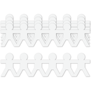 White Smoke Teacher's Choice Boy Paper Chain Cut Outs 25 Pieces Kids Paper Shapes