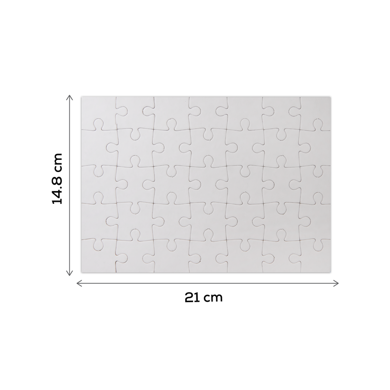 Light Gray Teachers Choice Blank Jigsaw Puzzle A5 (10 Sheets) Kids Paper Shapes