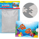 Gray Teacher's Choice Blank Jigsaw Puzzle A5 (10 Sheets) Kids Paper Shapes
