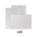 Light Gray Teacher's Choice Blank Jigsaw Puzzle A5 (10 Sheets) Kids Paper Shapes