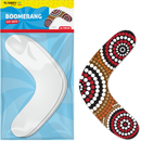 Sky Blue Teacher's Choice Boomerang Cut Outs 25 Pieces - White Educational / Learning